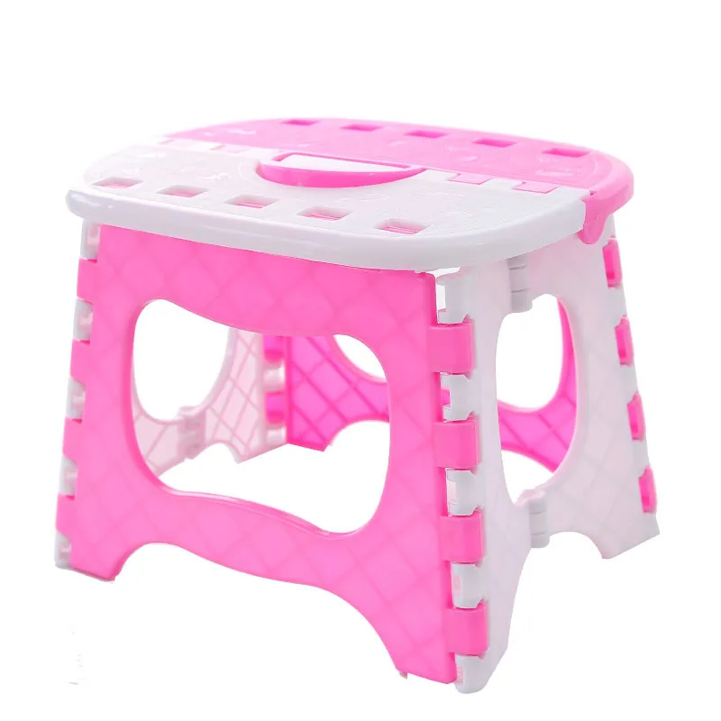 Foldable Sturdy Plastic Folding Step Stool Portable Folding Stool For