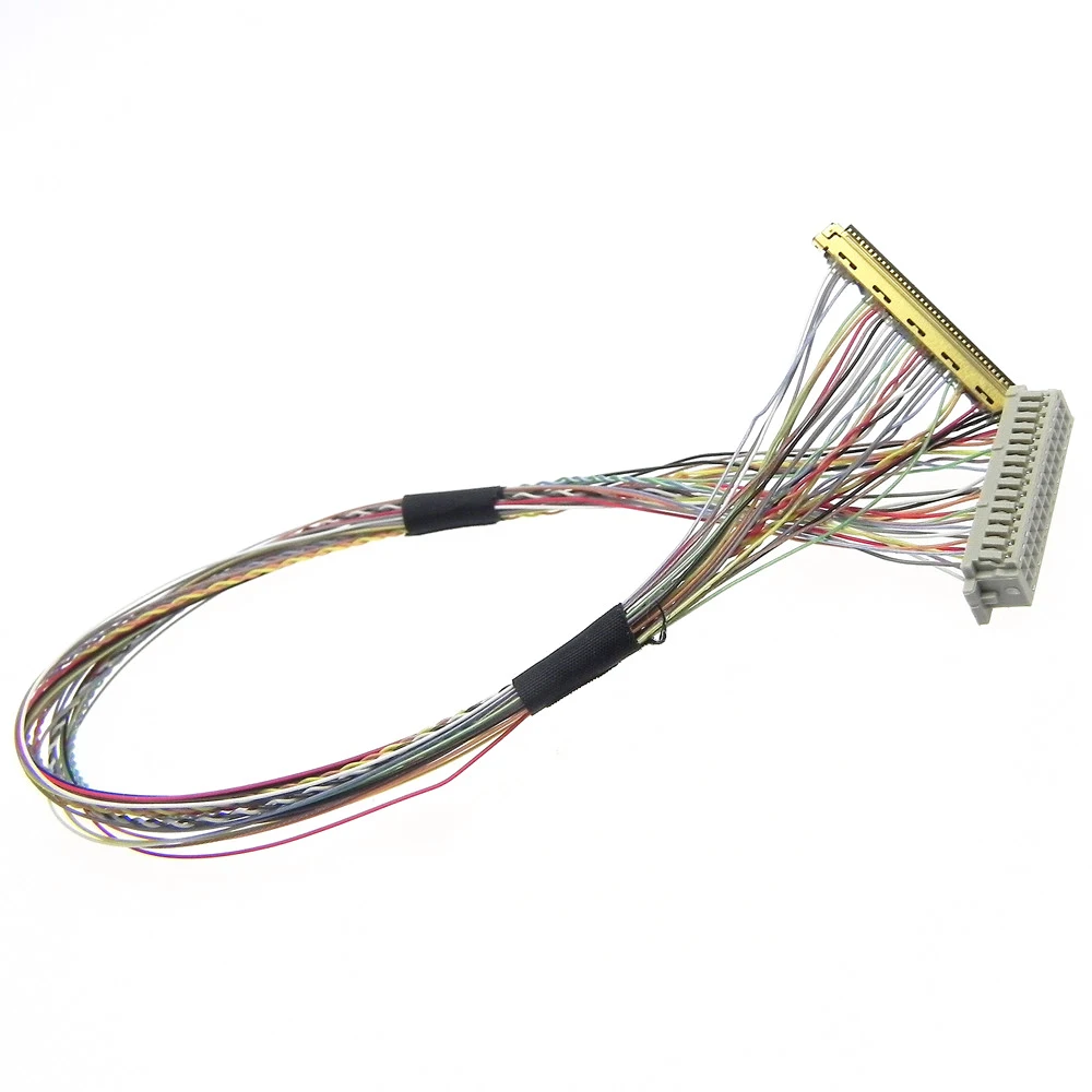 Custom 0.5mm pitch led mother board lcd lvds 40pin edp cable for intel dn2800mt dh61ag - ANKUX.COM