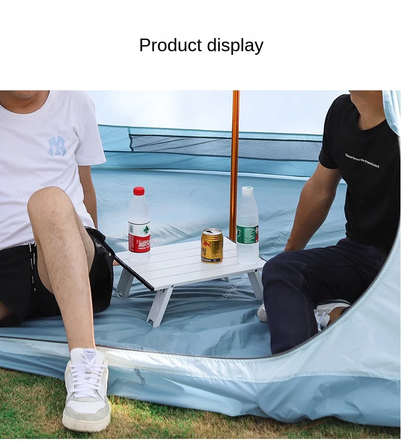 Ultra-Light Aluminum Alloy Mini Table Modern Outdoor Folding Leisure Tent for Coffee & Tea Portable & for Camping & Hiking