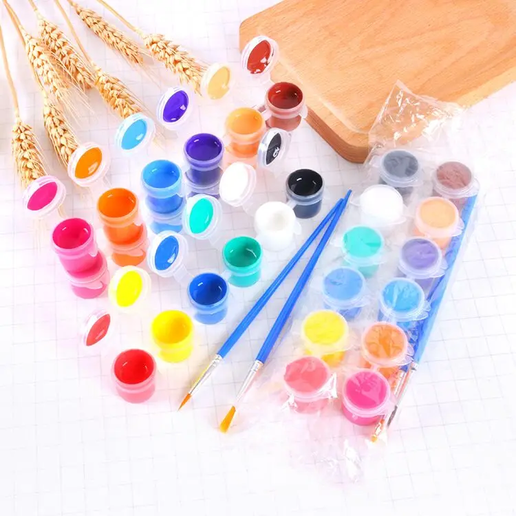 3ml/5ml Acrylic Paint Pot Strips For Art Painting With 6 Pots 8 Pots ...