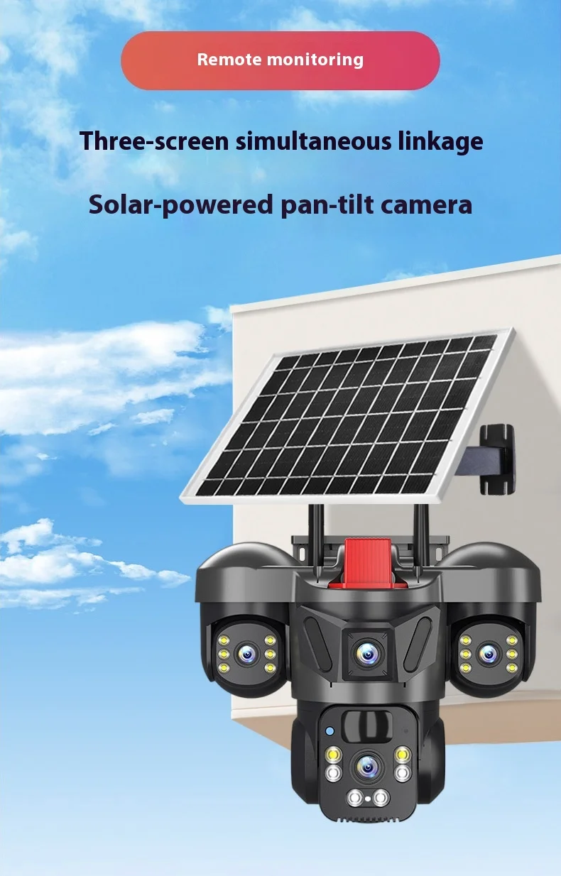 V380Pro App Solar High Capacity Long Standby Battery HD Full Color Smart IP Camera Outdoor 360 Human Body Sense PTZ Monitor OEM