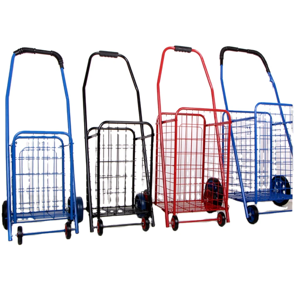 WZDTNL Borsa portatile con ruote ad alta capacità per supermercato pieghevole carrello carrello maniglia 