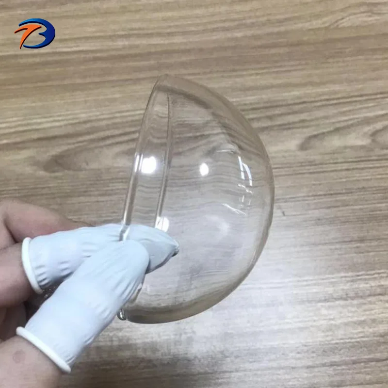 Custom half spherical glass dome lens for decoration