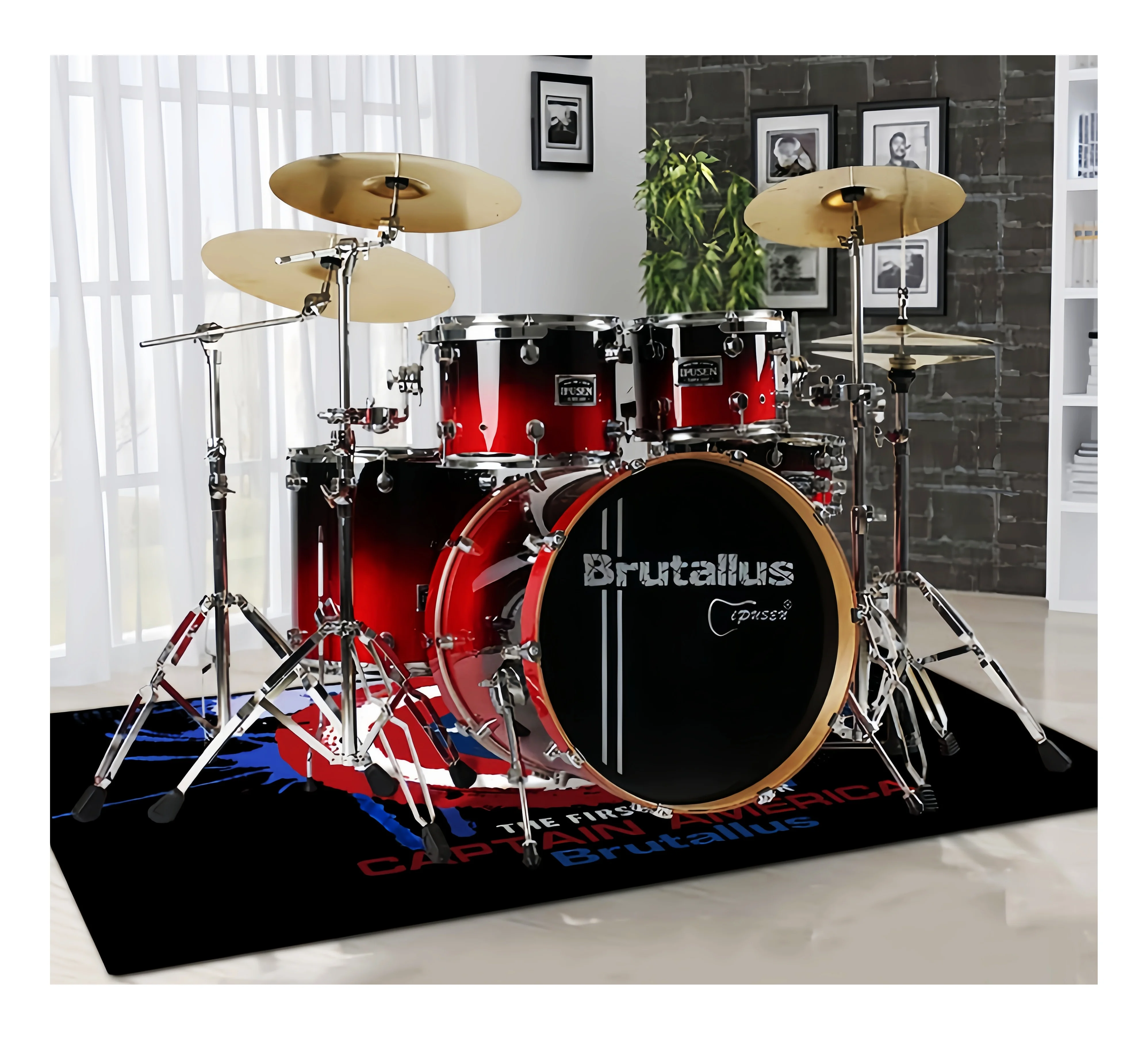 IPUSEN PT7227 Professional Jazz Drum Set for Adults & Children – 5
