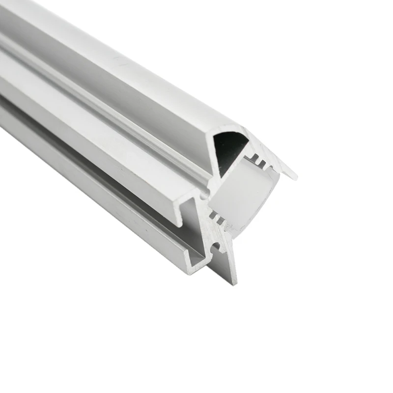 China Factory Surface Aluminum Bar Profili Per Alluminio Recessed Linear Aluminium Profile Led Glass Shelf Lighting