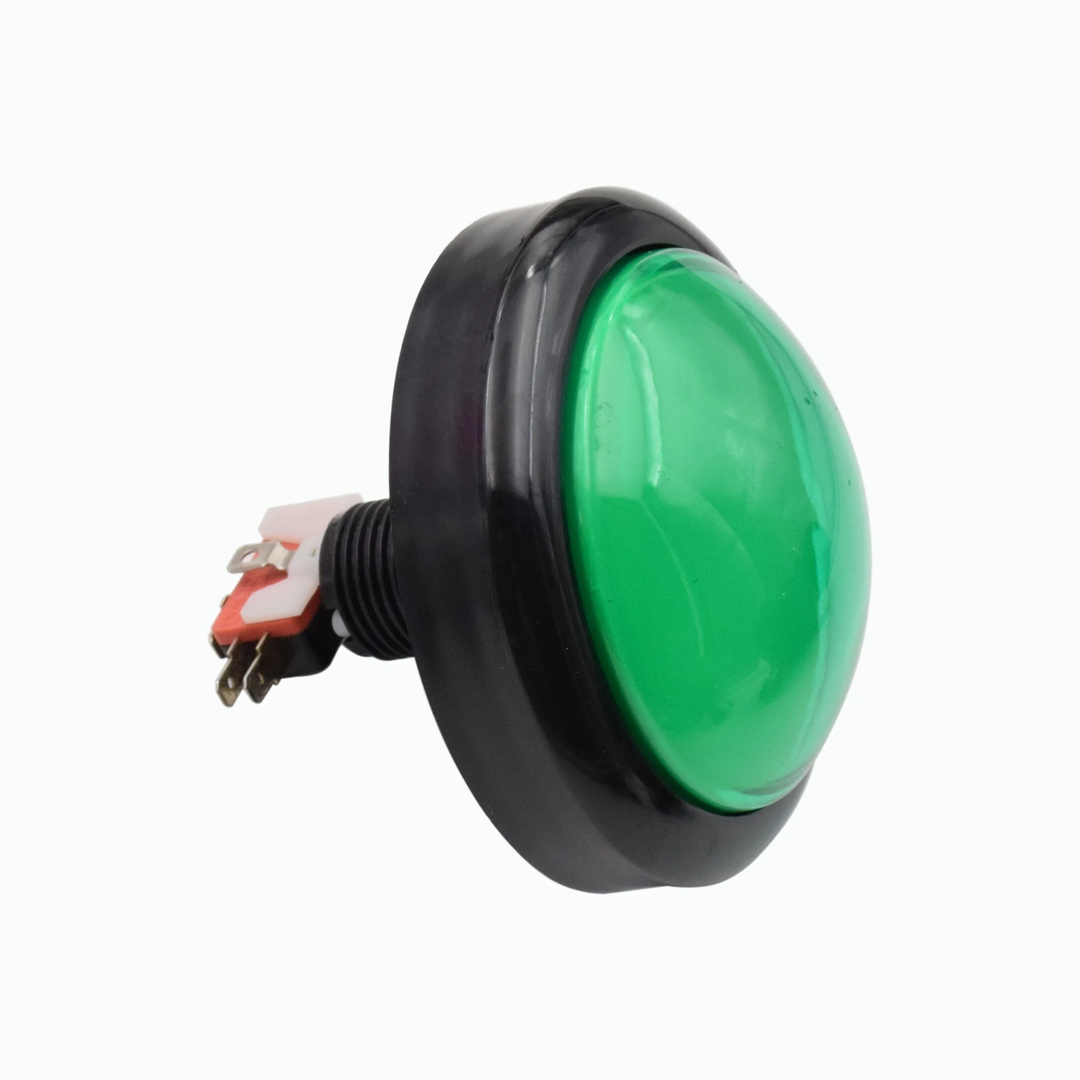 
high quality 100mm big round illuminated LED dome push buttn switch for arcade game machine 