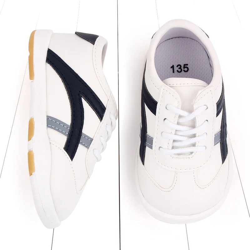 Hot Sale Causal Sport Style PU Leather Toddlers Baby Shoes for Boys and Girls Unisex details