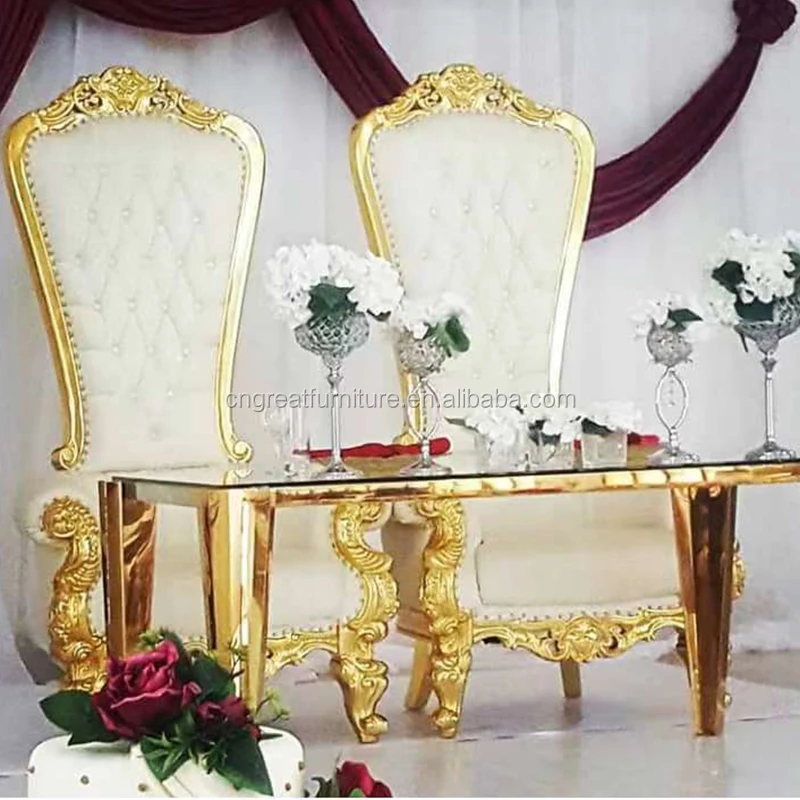 Antique Style Appearance White Color Wedding Event Furniture Loveseat Sofa