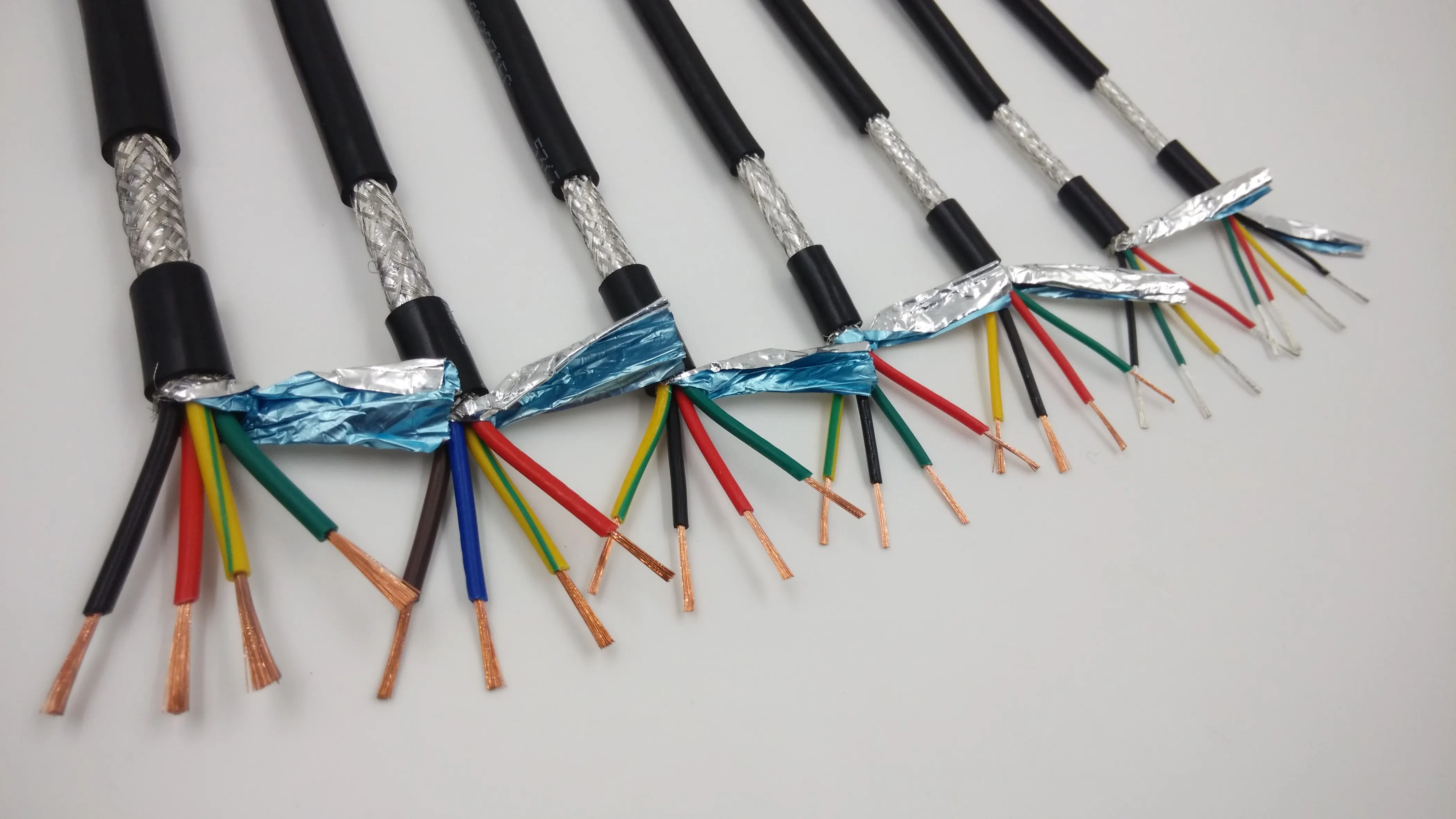 Rs485 2 3 4 5 Core Awg Gauge Copper Insulation Pvc Flexible Braid