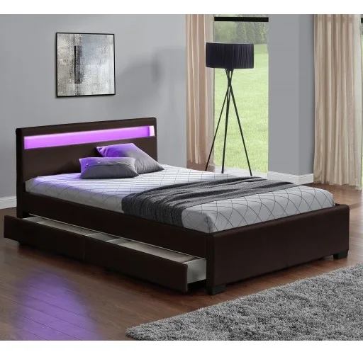 European Antique Design Bedroom Furniture King Size Suites With Grey Or Black Bed Head Round Set Mattress Cheap Shipping