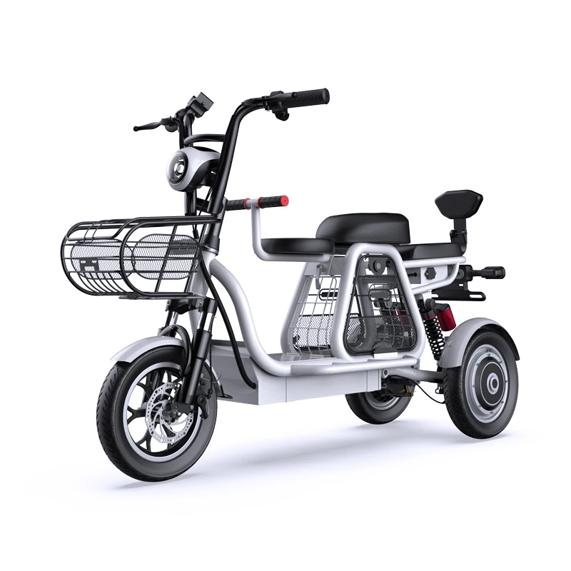 48v Female Household 3 Wheel Electric Bike Full Double ...