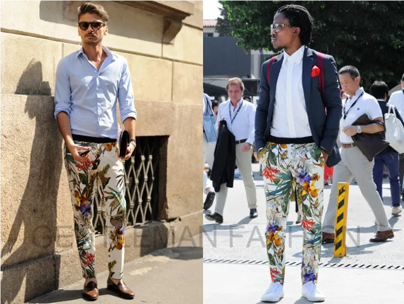 mens flower pants