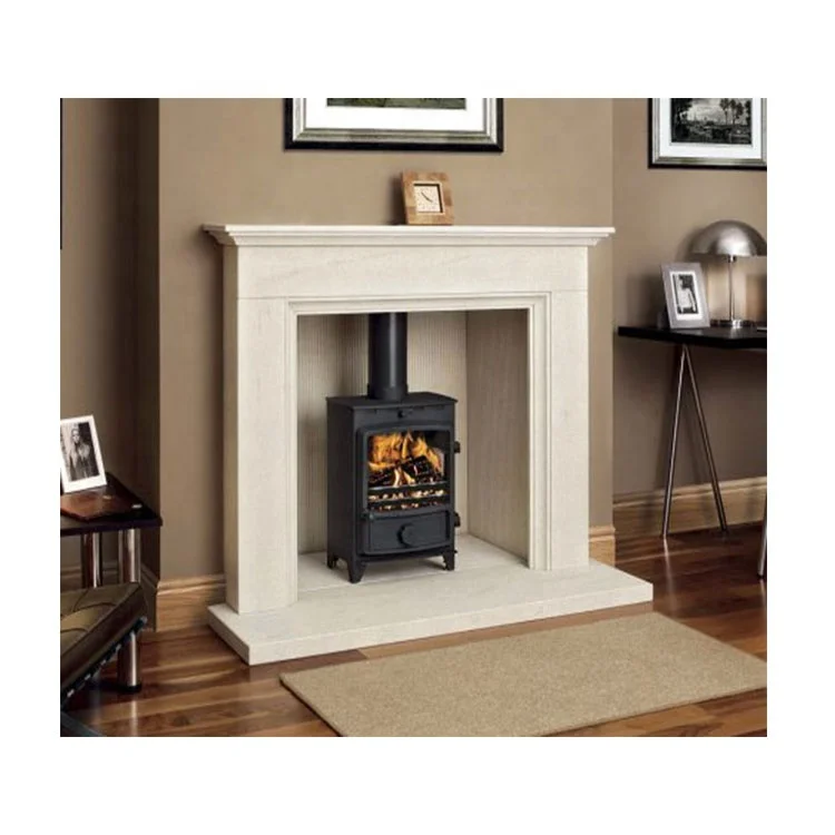 2016 European Style White Marble Bioethanol Fireplace Surround By