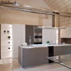 Wholesale china manufacture Modular Modern 2pac kitchen cabinets for coffee store using