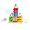 Hihg quality 150pcs Motessori shape matching creative stacking Wooden creative building blocks