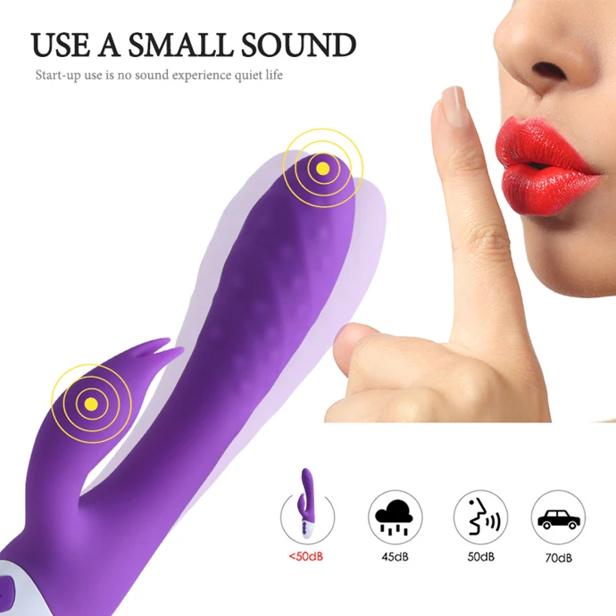 2019 Medical Silicone double vibration USB Rechargeable G-spot Masturbation dido vibrator adult sex toy for female