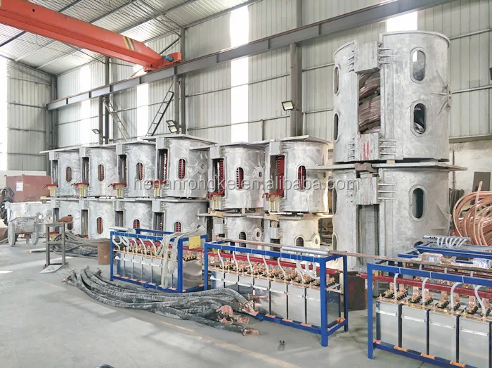 550kwh 2t Medium Frequency Induction Melting Furnace In Ferro Tungsten