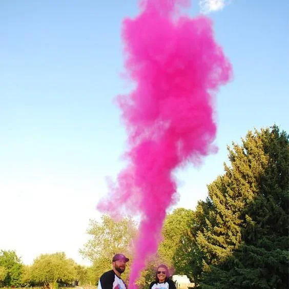 Gender Reveal Smoke Powder & Confetti Cannons Choose Color
