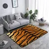 Imitation leopard print tiger carpet pattern leather NonSlip Antiskid Mat Animal print Carpet for home