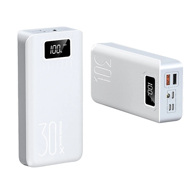 2020 New Arrivals Digital Power Bank 30000mah 30000 Mah Mi Portable