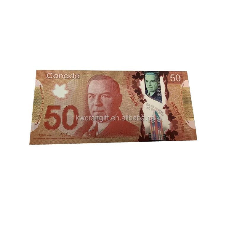 Canadian Currency 50 Dollar Money Cad 50 Gold Silver Foil In Banknote Buy Plating Banknote Currency Canadian 50 Dollar Vivid Product On Alibaba Com