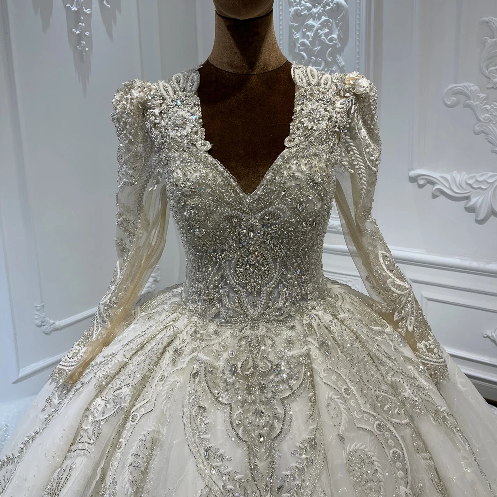 v neck wedding dress with sleeves Boho Lace Deep V-Neck Bell A-Line Experience the essence of elegant simplicity on your wedding day with this stunning V Classic Court V-Neck Wedding Dress