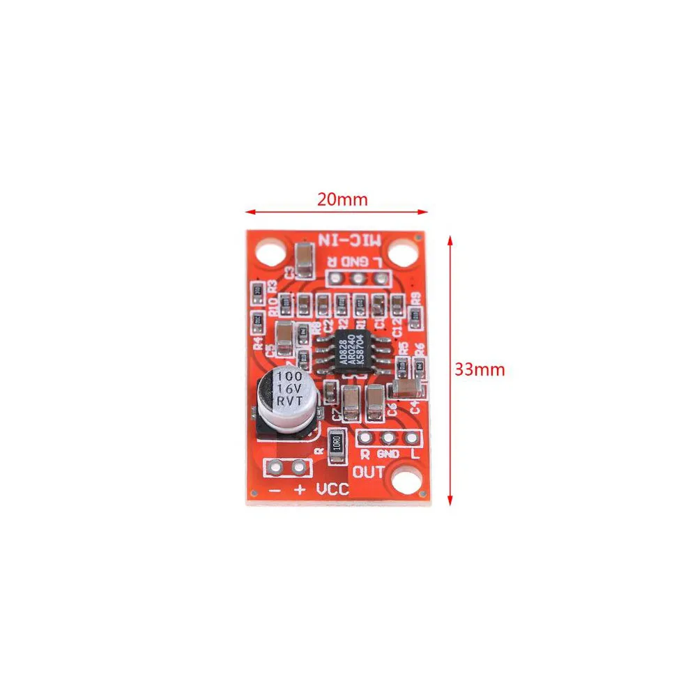 Taidacent Ad828 Stereo Dynamic Microphone Preamplifier Board Pickup