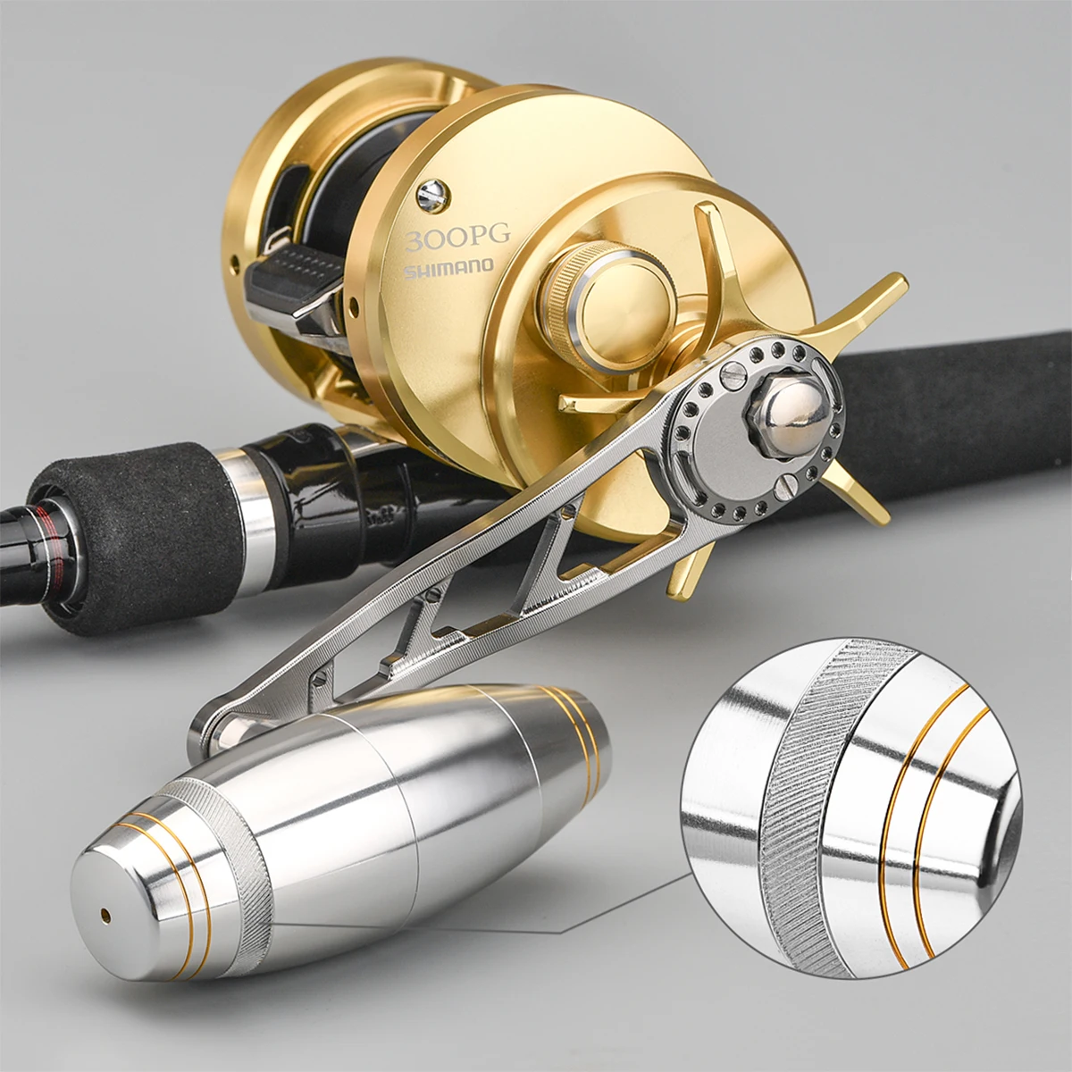 Gomexus T Bar Power Handle Compatible For Okuma Komodo Abu Garcia