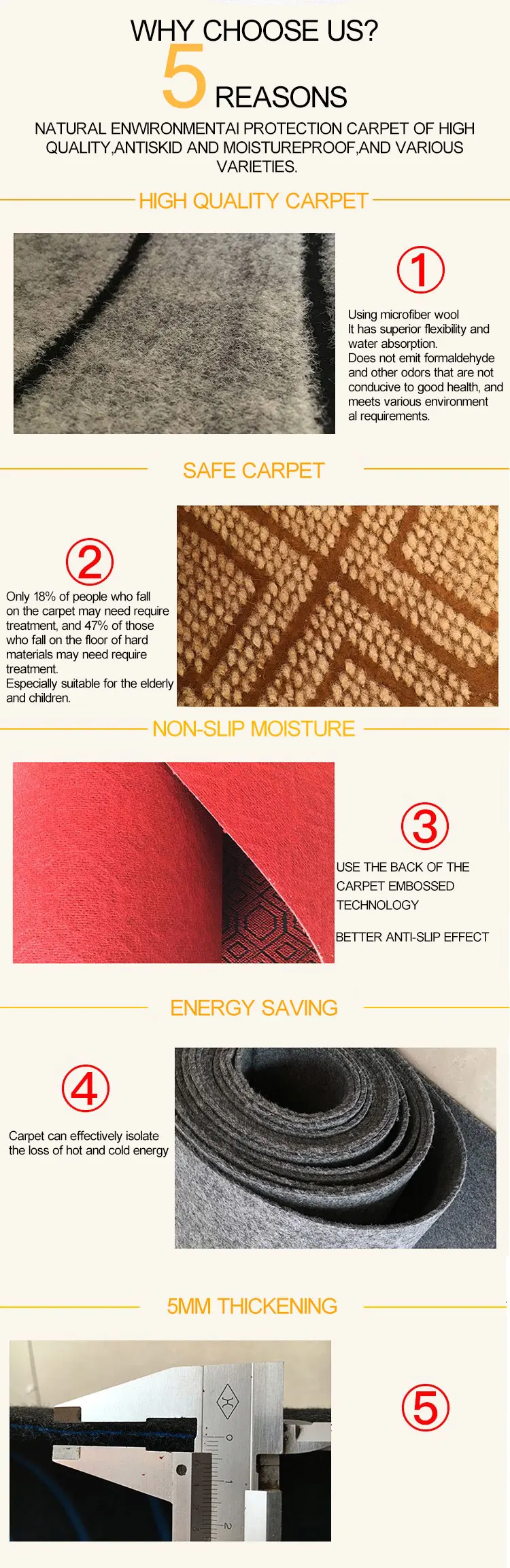 Factory wholesale thickening jacquard slippery shop beauty salon hotel stage office bedroom living room commercial carpet