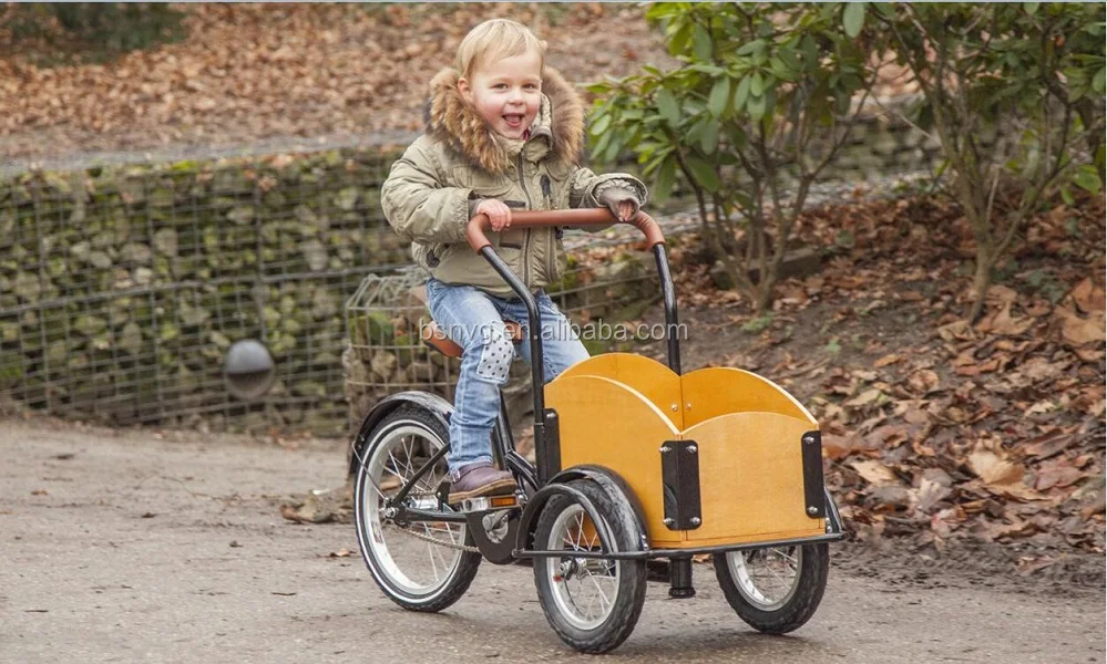 Children Bucket Bike Kids Tricycle With Box Children Cargo Bike