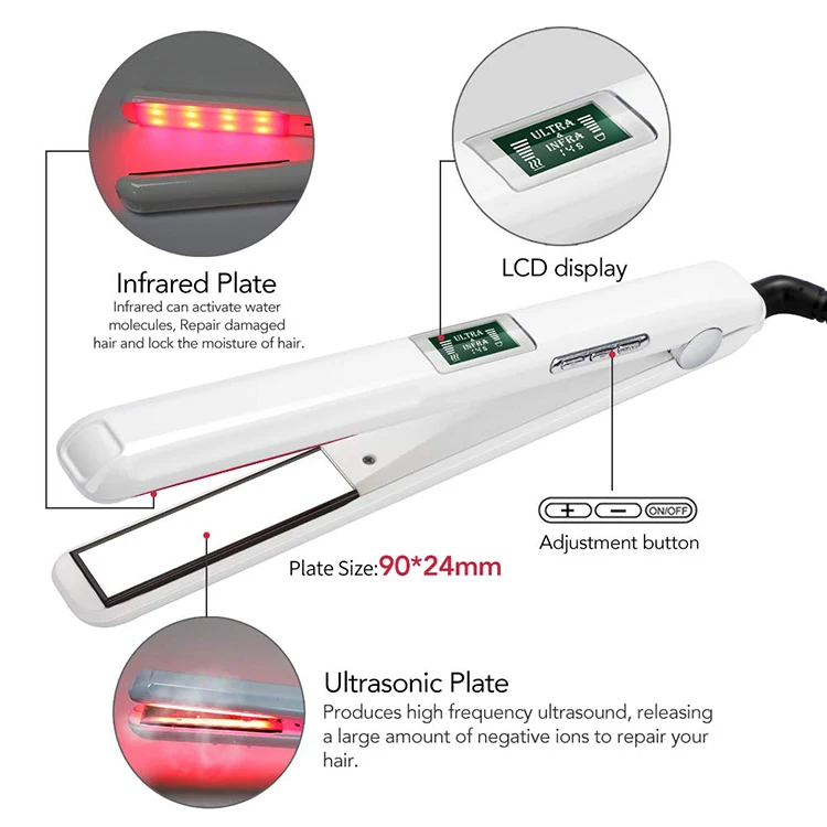 Ultrasonic flat outlet iron