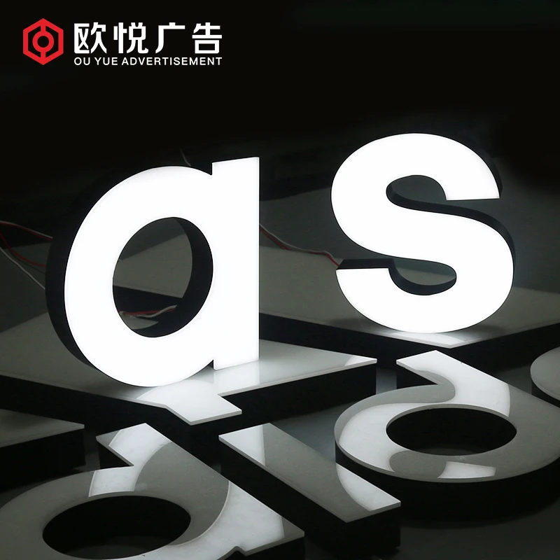 Ouyue customized cheap electronic waterproof 3d acrylic led channel letter