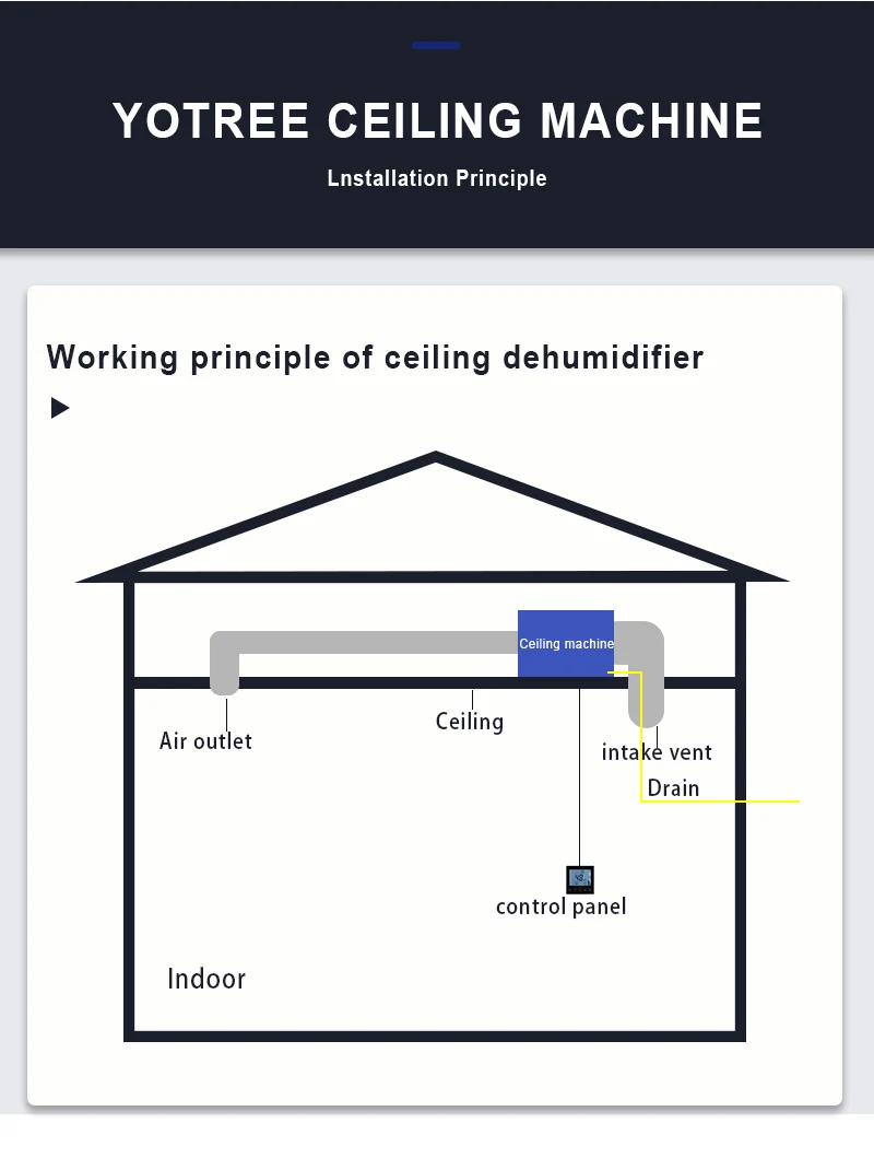 Commercial Ducted Industrial Dehumidifier, Ceiling, Wall - detail 12