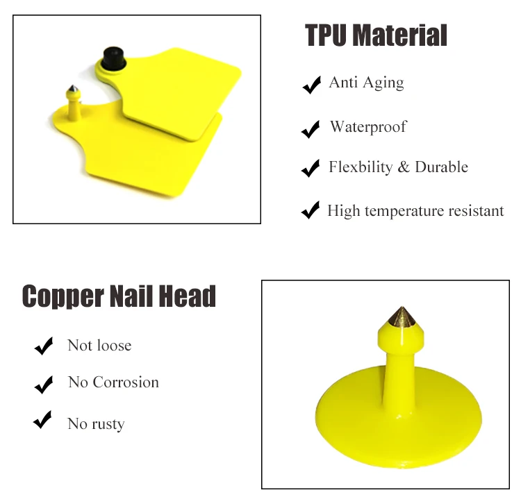 plastic rfid rabbit ear tag