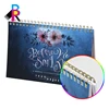 Custom 2020 Desk Calendar Planner Printing Rose Gold Wire Sprial Binding or Perfect Stitching Binding