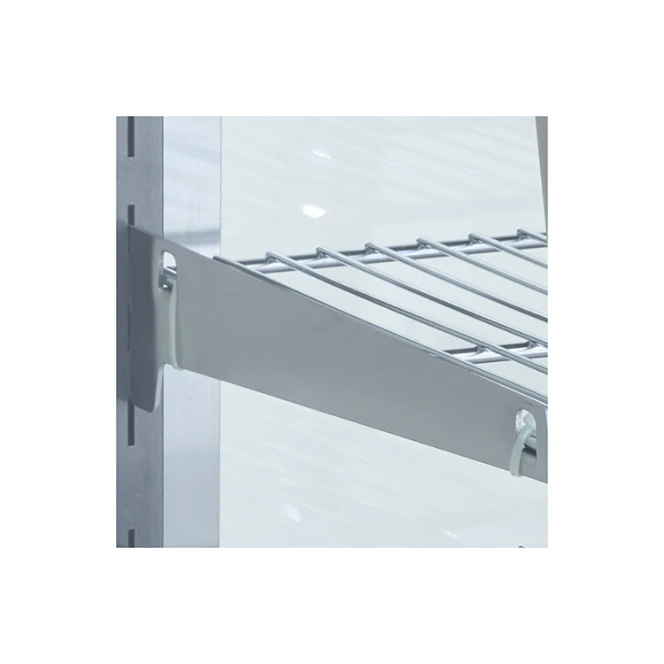 Stainless Steel Food Warmer Showcase 0.8 Kw Countertop Food Display