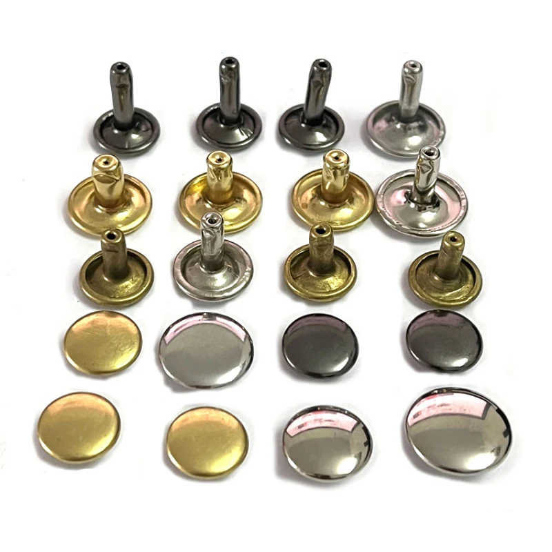 Custom High Quality Leather Brass Decorative Rivet Metal Double Rivet
