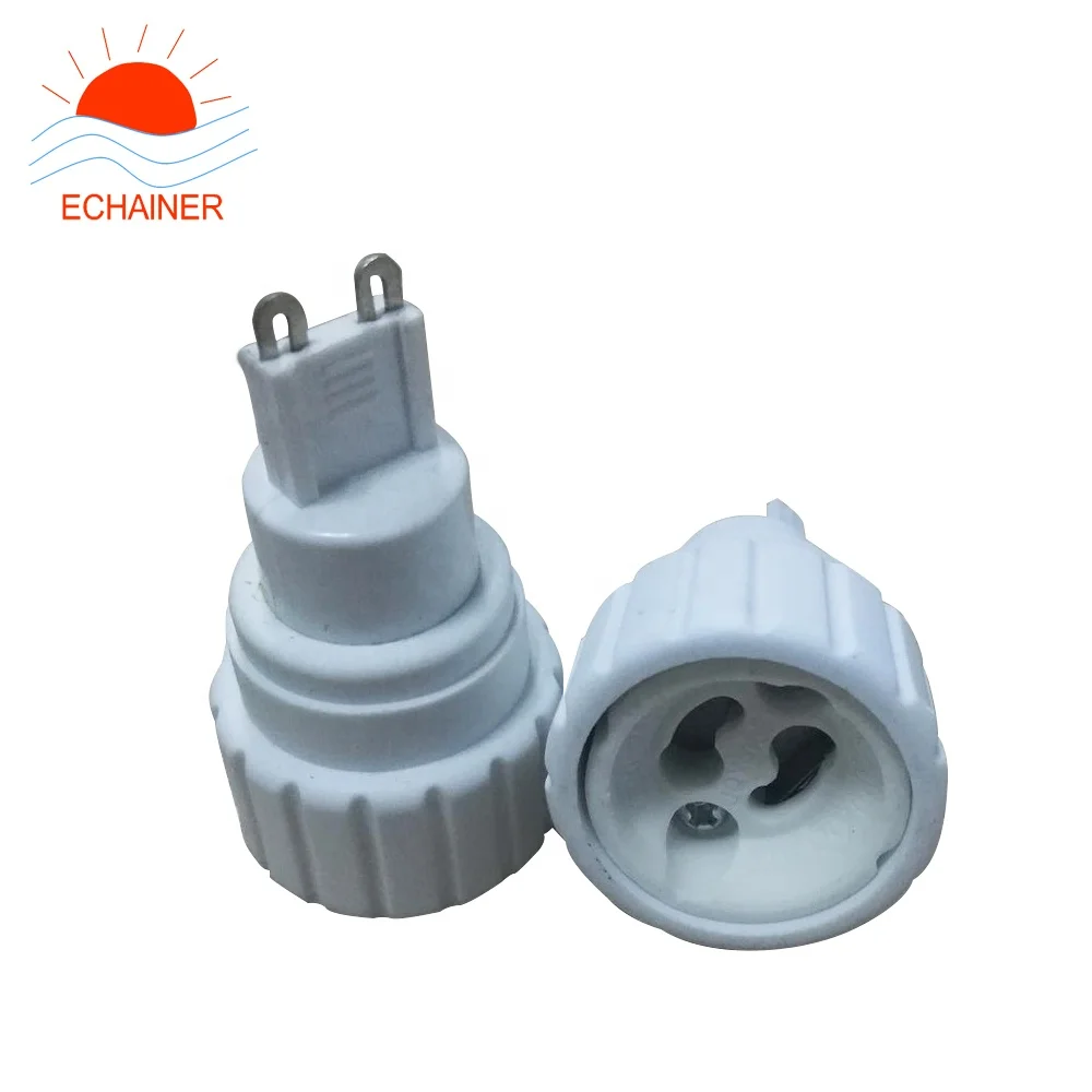 high quality G9 to GU10 base screw led light bulb lamp socket adapter converter