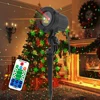 Red Green Snowflake Star Motion Laser Lighting