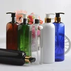 ペット色のプラスチックボトル100ml 150ml 200ml 250ml 500mlゴールドシルバーローションポンプディスペンサー付き