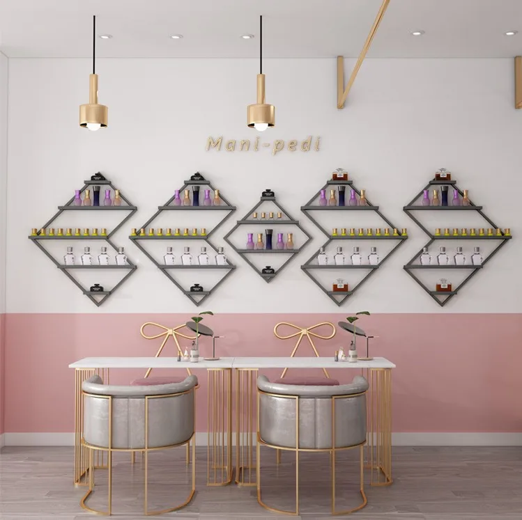 Iron Mesh Home Wall Storage Rack With Hook Wood Wall Shelf