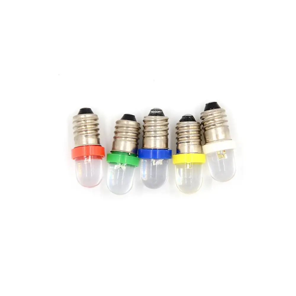 E10 signal bulb DC6V,12V,24V e10 spiral base indicator replacement bulb