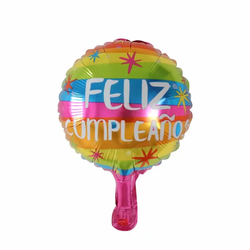 10inch Spanish Aluminum Foil Balloon For Baby Shower Birthday Party And