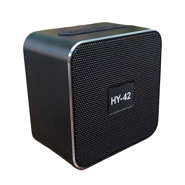 2019 New hy-24 Metal Aluminum Alloy Speaker Square Mini-Wire Gift Customized Subwoofer Portable Small Steel Gun - ANKUX.COM