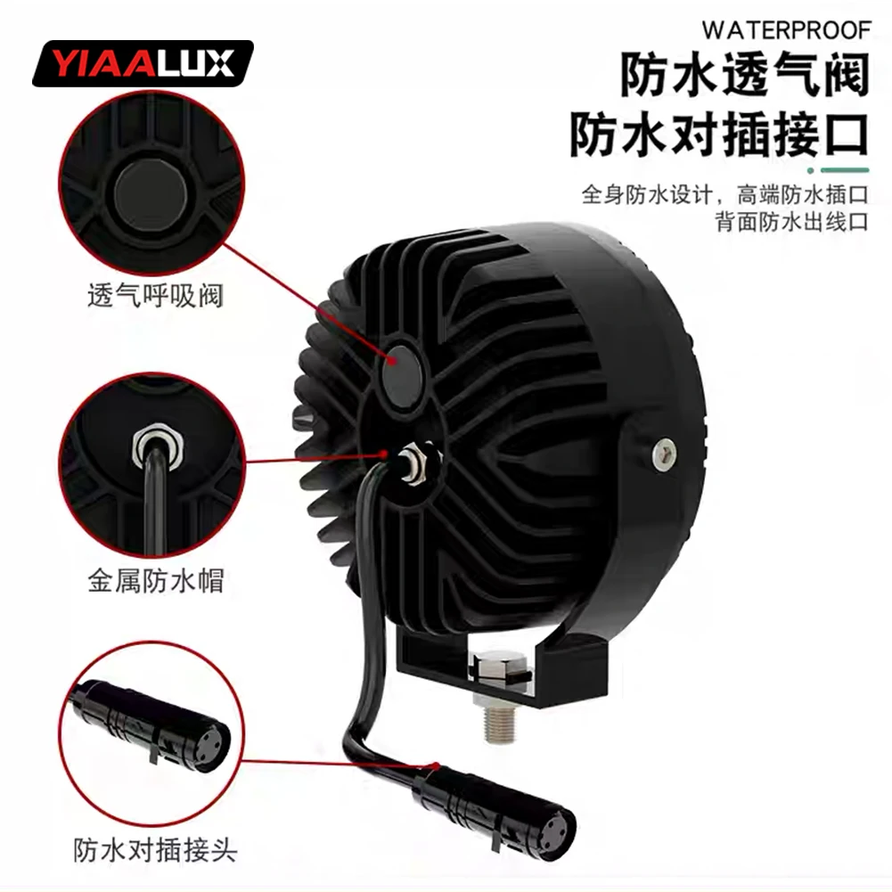 product new led fog lights for motorcycle 45 160w dual color high and low beam led motorcycle head light-15