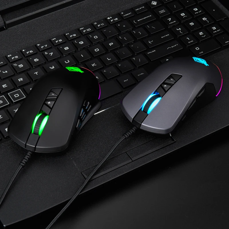 Gti Ergonomic Modular Gaming Mouse Rgb Backlit For Professional Pc