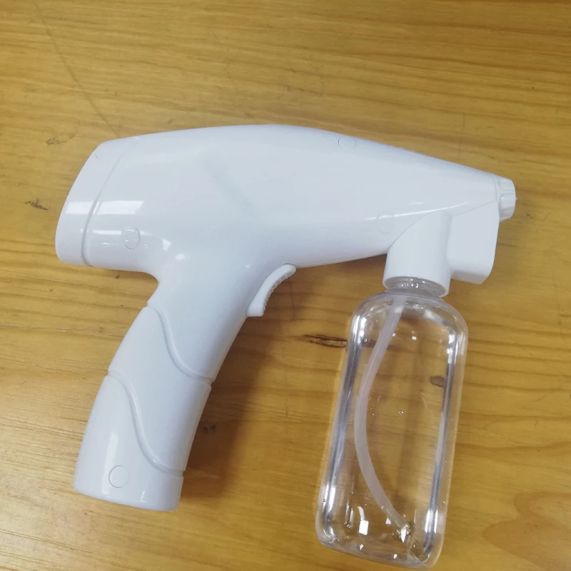 最新大雾化便携式无线蓝光消毒剂纳米雾喷枪/酒精喷雾/无绳喷枪