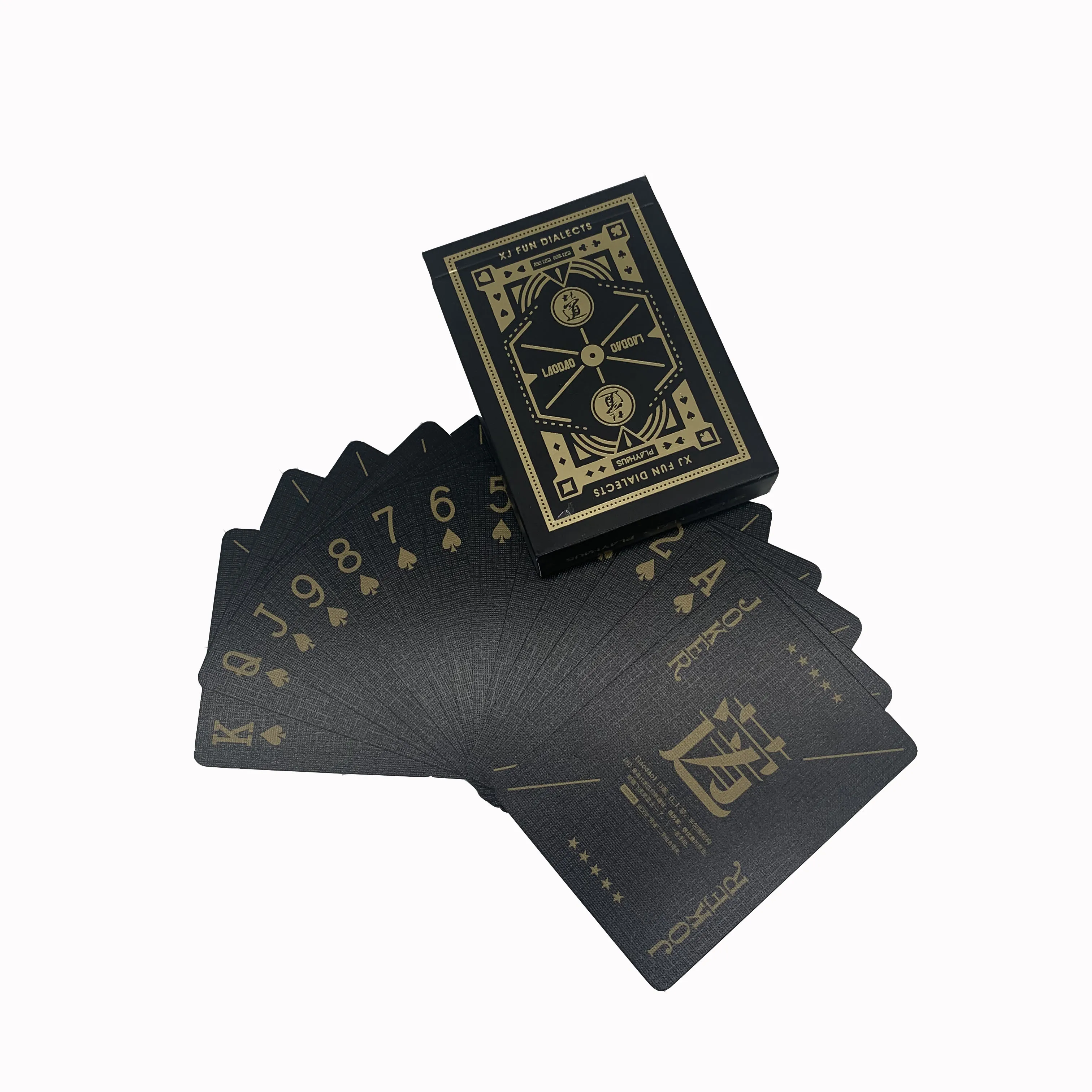 310gsm Black Core Paper Game Cards Custom Printing Standard Size High ...