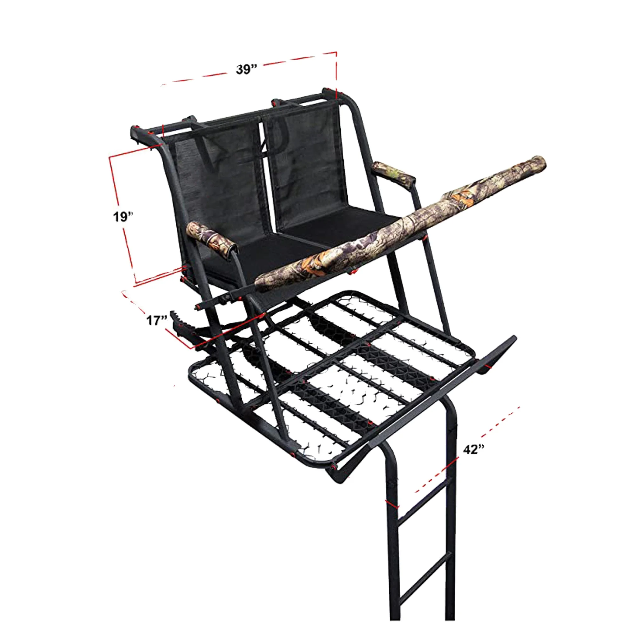 Ladder Treestand Hunting Steel High Seat Deer Hunting Tree Stand Ladder