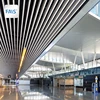 Custom Aluminum Baffle Decorative Acoustic Fire Rated Ceiling Fall Simple Pop New Silver Metal Ceiling